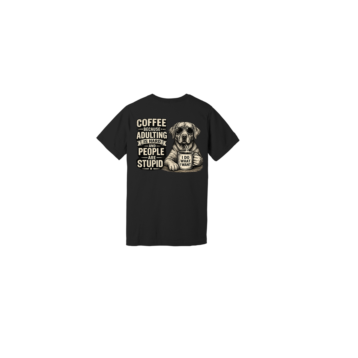 Adulting Sucks — Coffee Dog Ultra-Soft Tee