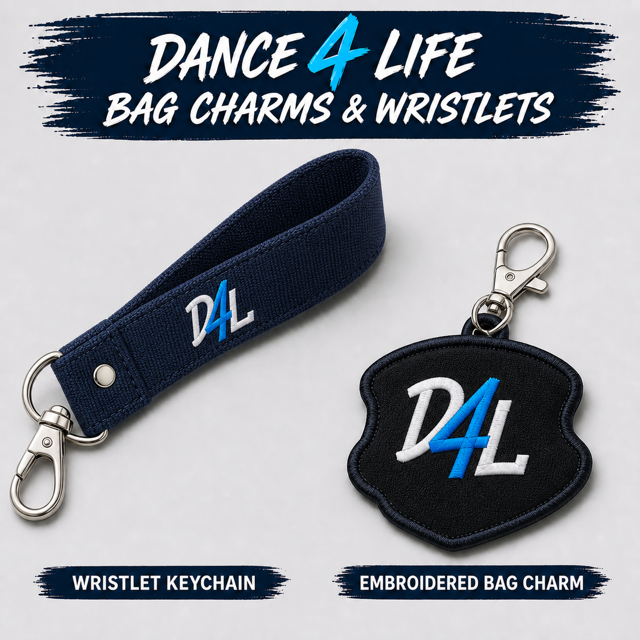 Dance 4 Life Wristlet Keychain