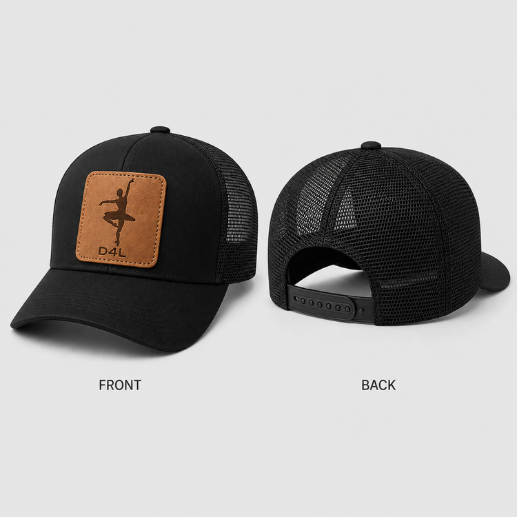 Dance 4 Life Leather Patch Trucker Hat