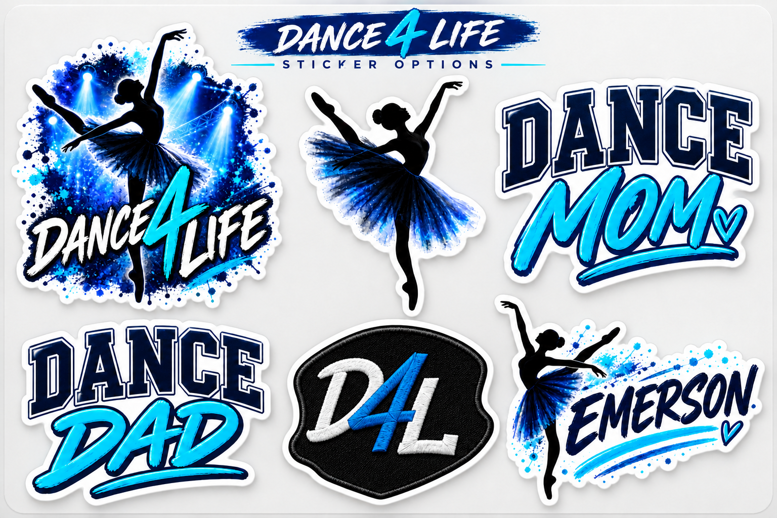 Dance 4 Life Individual Stickers