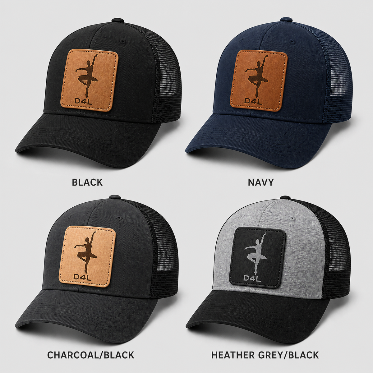 Dance 4 Life Leather Patch Trucker Hat