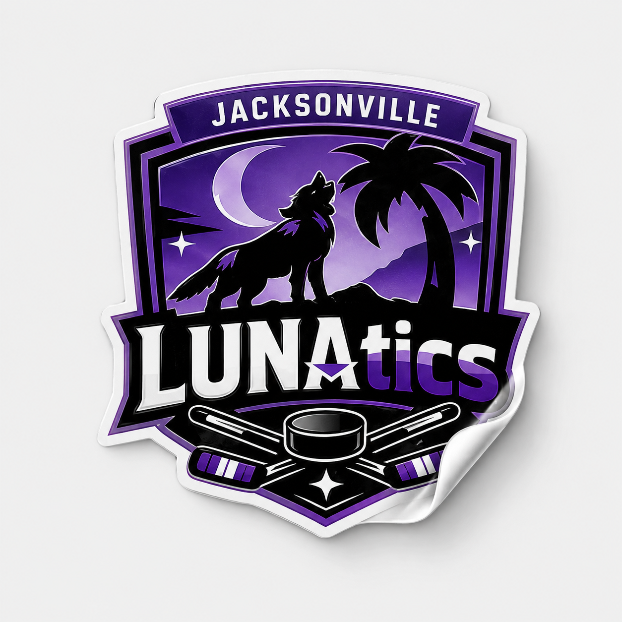 LUNAtics Durable Sticker