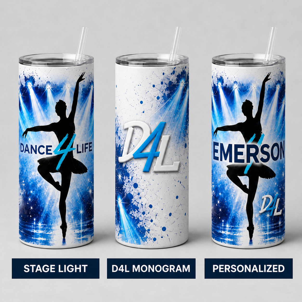 Dance 4 Life 20 oz Skinny Tumbler