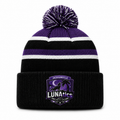 LUNAtics Embroidered Knit Pom Beanie